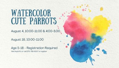 Watercolor Cute Parrots